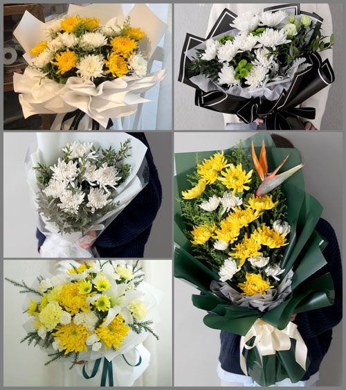 广东梅州市五华县横陂镇兴华村白事花束代送